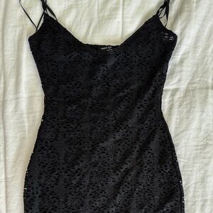 Naked Wardrobe Lace Black Mini Summer Dress Size M